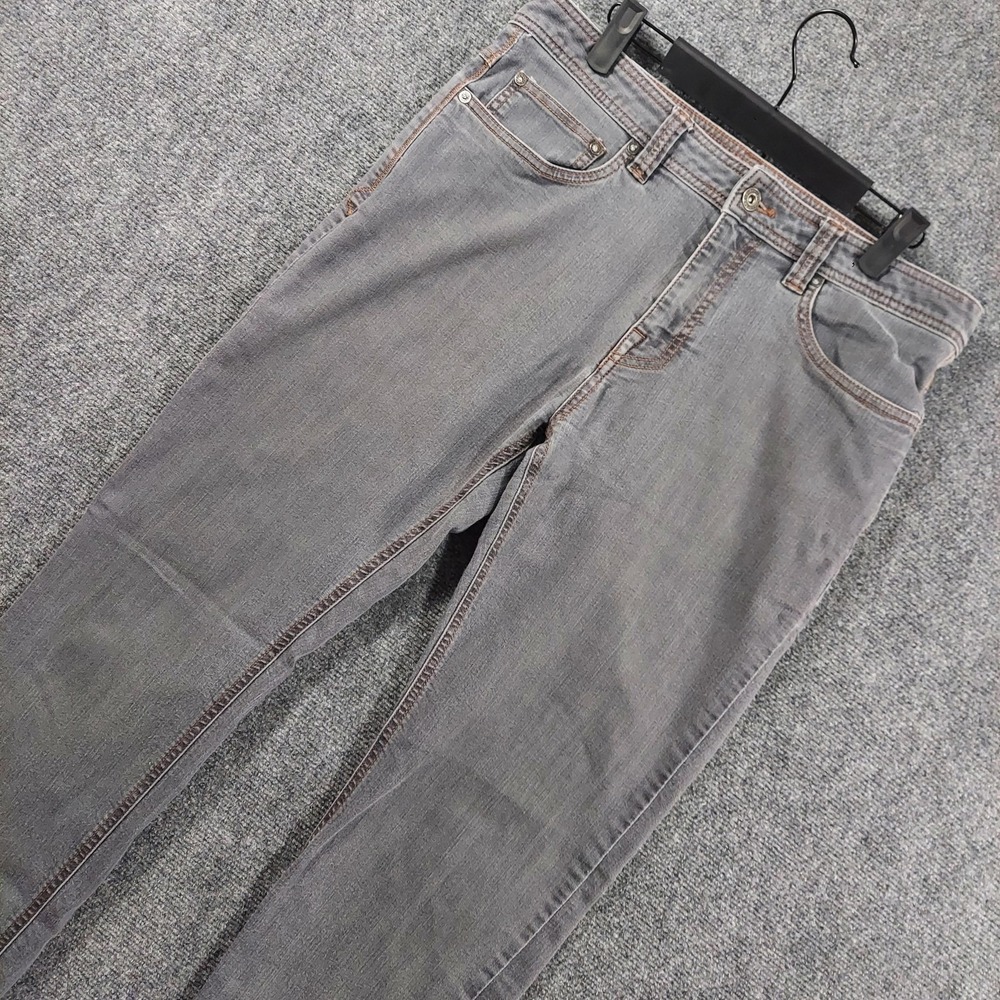 PrAna Jeans Mens‎ Fits 32x30 Gray Medium Wash Slim Straight Stretch Denim Pants